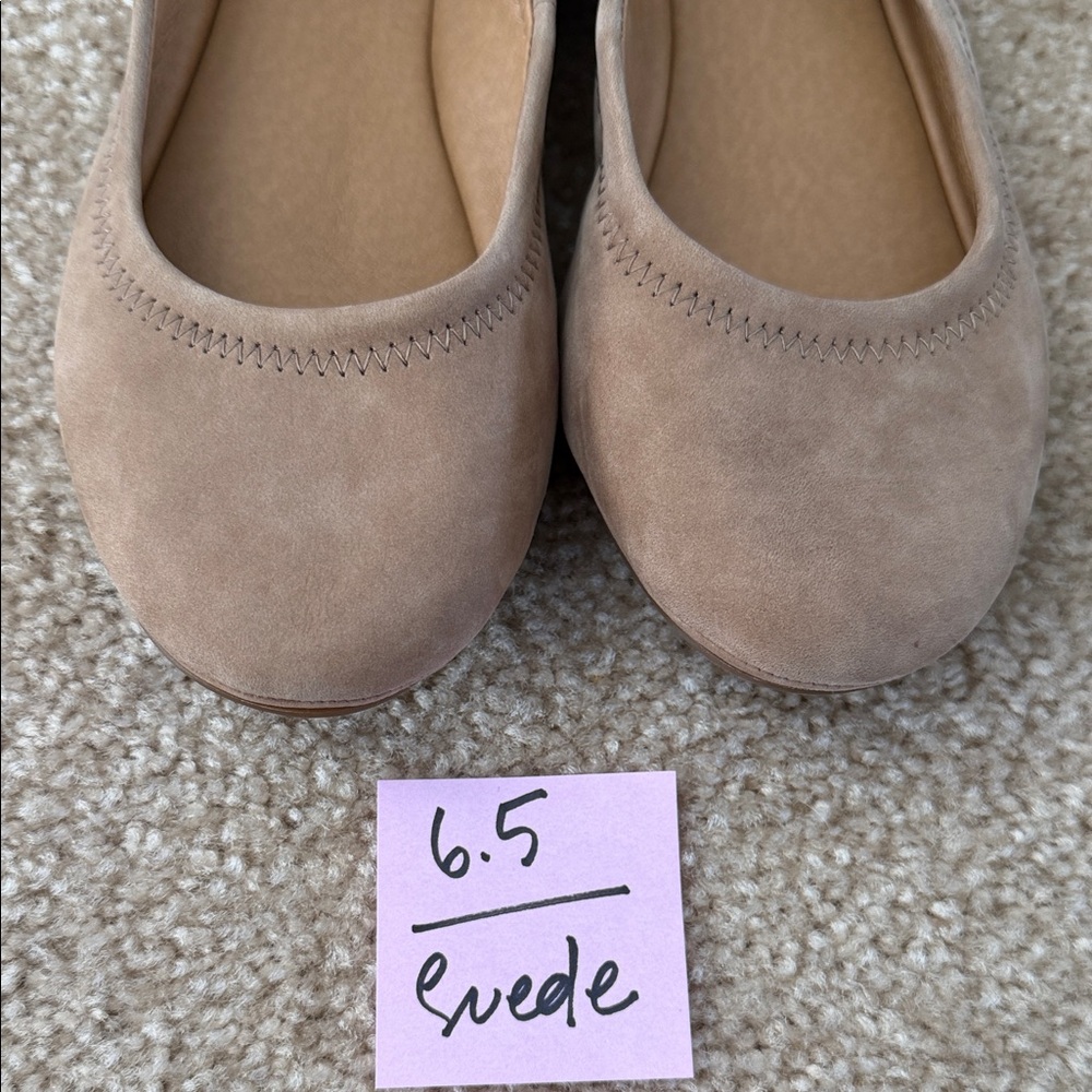 Lucky Brand Emmie Style Women's Suede and Leather Flats Size 6.5 & 7 - Picture 6 of 16